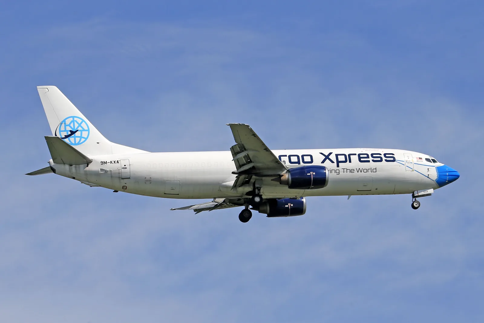 Cargo aircraft representing air freight movement
